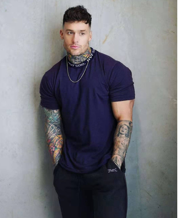 Men’s classic crew-neck short-sleeve T-shirt