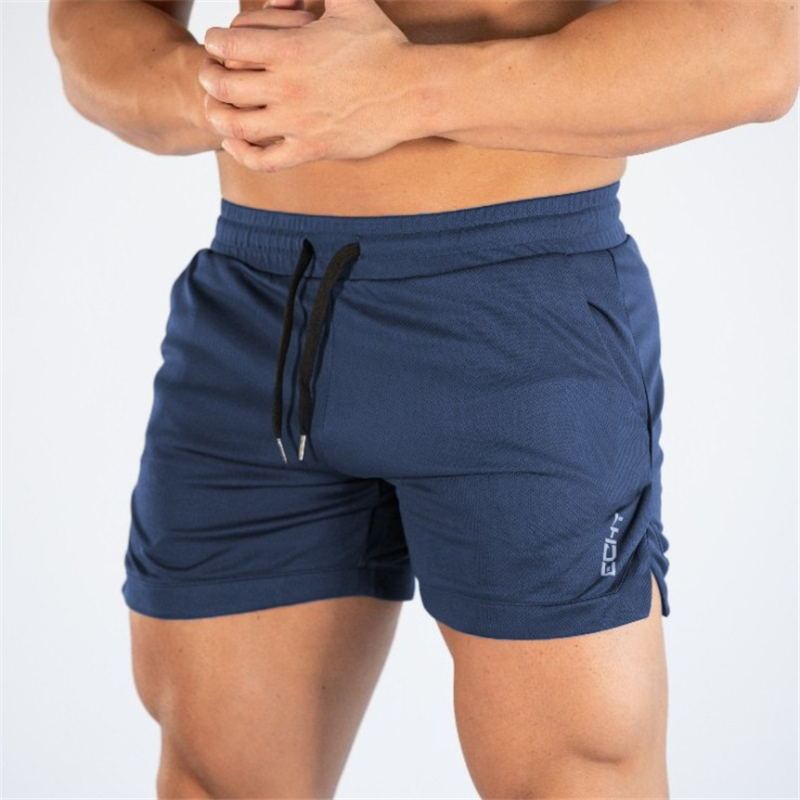 Men’s athletic workout shorts with drawstring waistband
