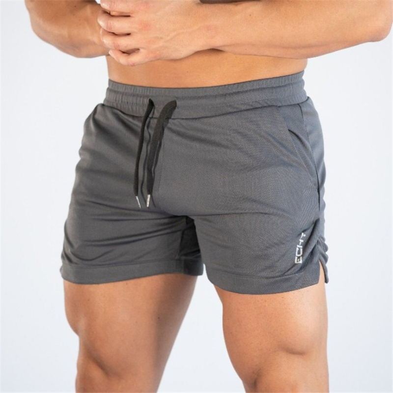 Men’s athletic workout shorts with drawstring waistband