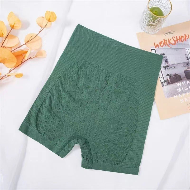 Women’s seamless high-waist ribbed shorts