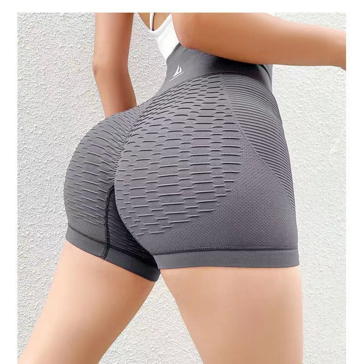 Women’s seamless high-waist ribbed shorts