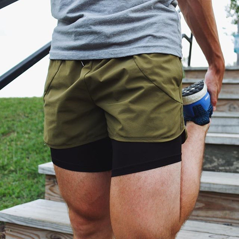Men’s elastic waist shorts made from stretch fabric