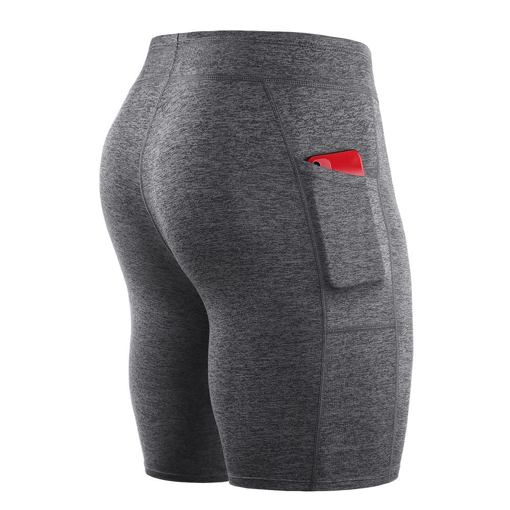 Men’s stretch compression shorts with side pocket
