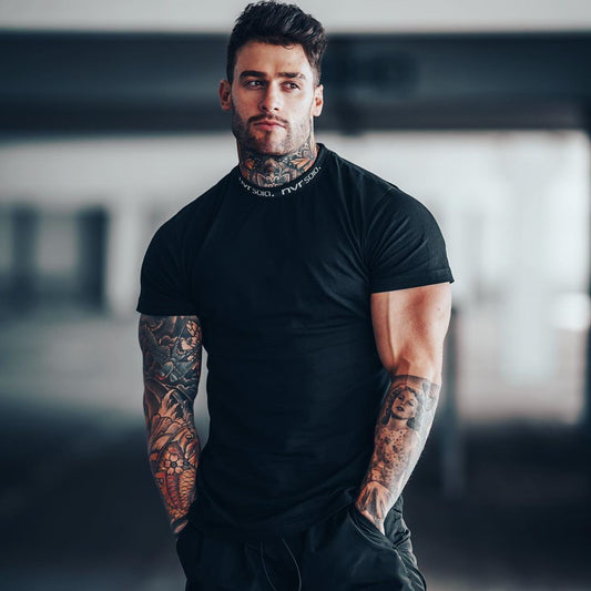 Men’s classic crew-neck short-sleeve T-shirt