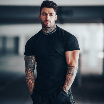 Men’s classic crew-neck short-sleeve T-shirt