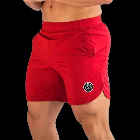 Men’s lightweight elastic shorts with logo detail