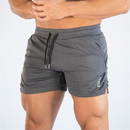 Men’s athletic workout shorts with drawstring waistband
