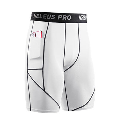 Men’s stretch compression shorts with side pocket