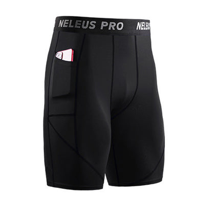 Men’s stretch compression shorts with side pocket