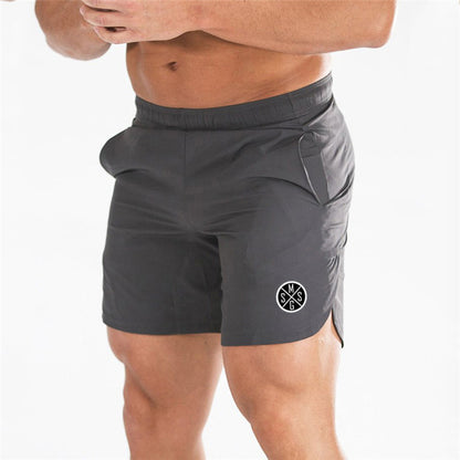 Men’s lightweight elastic shorts with logo detail