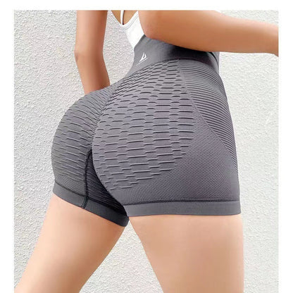 Women’s seamless high-waist ribbed shorts