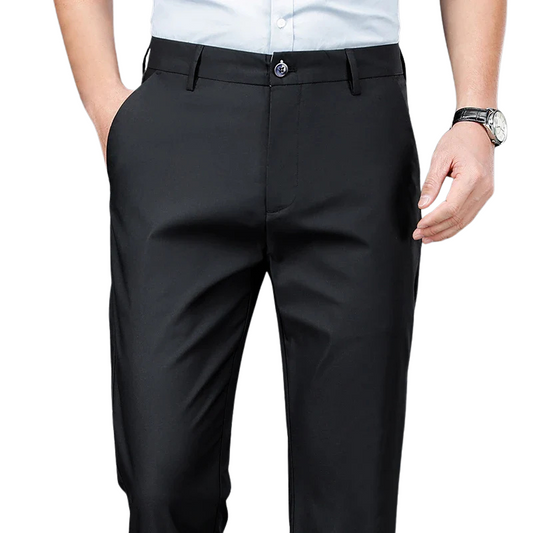 Slim straight-leg trousers with tailored design